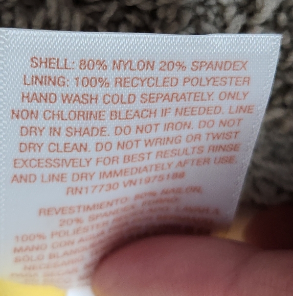 Women's High Waist High Leg Cheeky Contrast Band Bikini Bottom Shade & Shore L - Picture 6 of 10